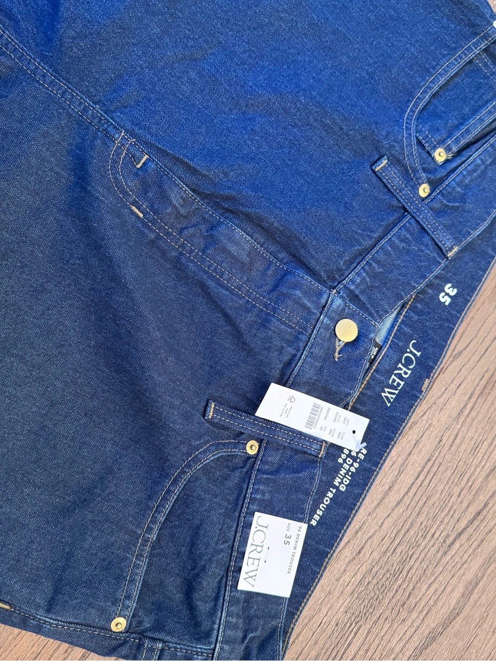 NWT J. Crew High-rise denim trouser jean size 35 - Picture 4 of 6